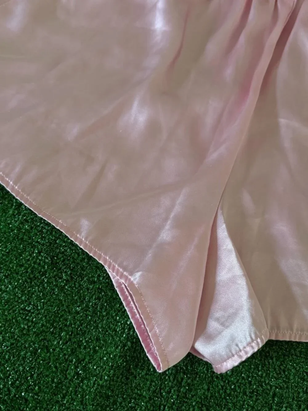 Secret Treasures High Waist Satin Light Pink Coquette Pajama Shorts Size L